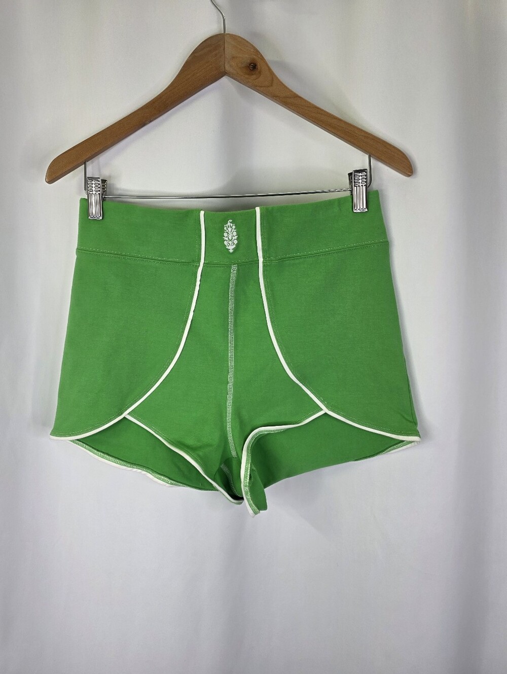 Free People Movement Court Sport Combo Kelly Mini Shorts Sheen Green Size Medium - Picture 2 of 16